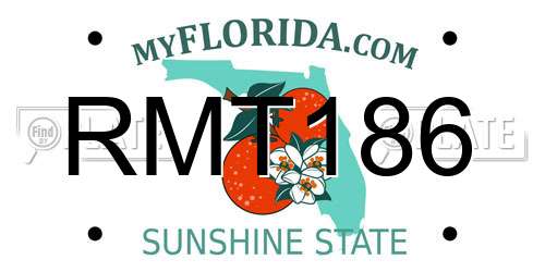 RMT186 Florida License Plate