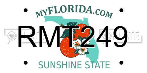 RMT249 Florida License Plate