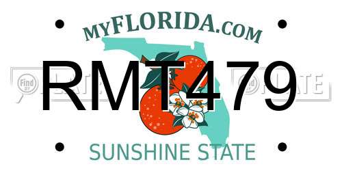 RMT479 Florida License Plate