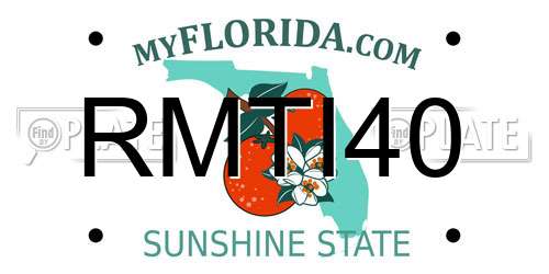 RMTI40 Florida License Plate