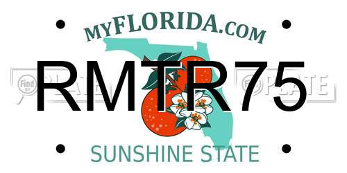 RMTR75 Florida License Plate