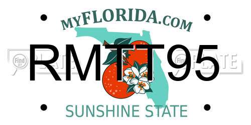 RMTT95 Florida License Plate