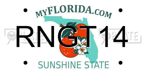RNGT14 Florida License Plate