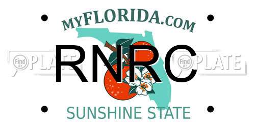 RNRC Florida License Plate