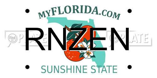 RNZEN Florida License Plate