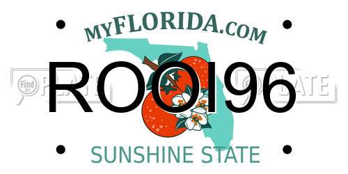 ROOI96 Florida License Plate
