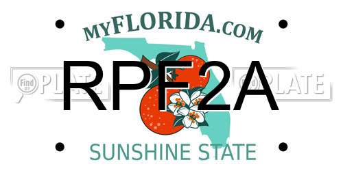 RPF2A Florida License Plate