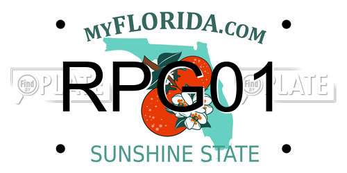 RPG01 Florida License Plate