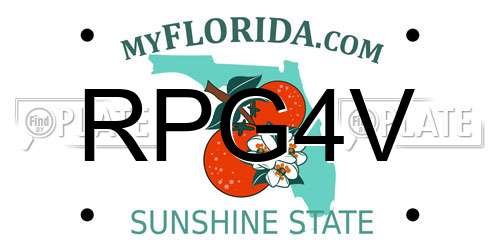 RPG4V Florida License Plate