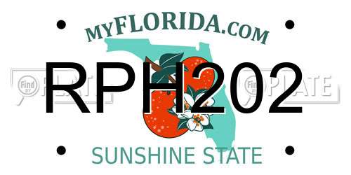 RPH202 Florida License Plate