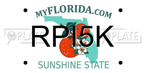 RPI5K Florida License Plate