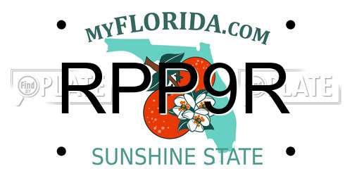 RPP9R Florida License Plate