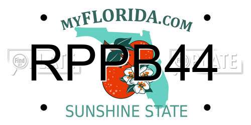 RPPB44 Florida License Plate