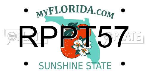 RPPT57 Florida License Plate