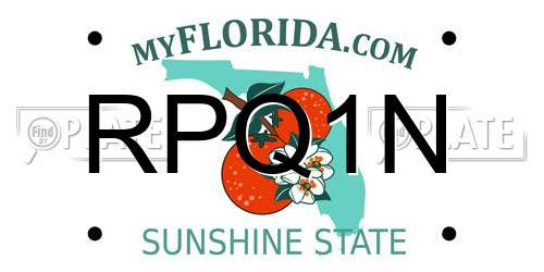 RPQ1N Florida License Plate