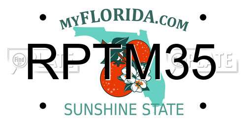 RPTM35 Florida License Plate