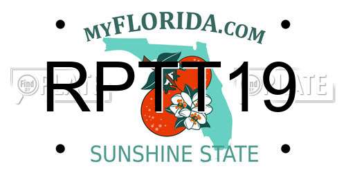 RPTT19 Florida License Plate