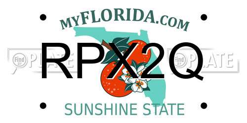 RPX2Q Florida License Plate