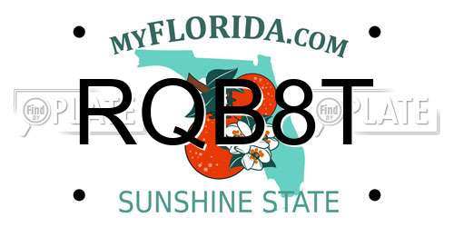 RQB8T Florida License Plate