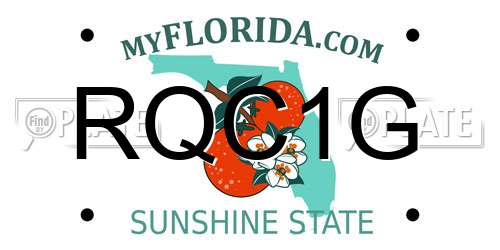 RQC1G Florida License Plate