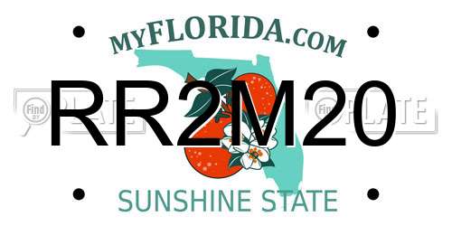 RR2M20 Florida License Plate