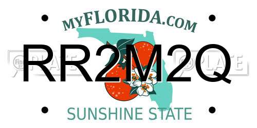 RR2M2Q Florida License Plate