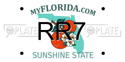 RR7 Florida License Plate
