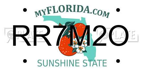 RR7M2O Florida License Plate