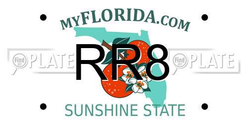 RR8 Florida License Plate