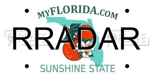 RRADAR Florida License Plate