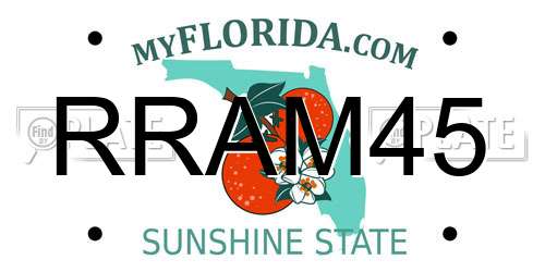 RRAM45 Florida License Plate