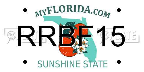 RRBF15 Florida License Plate