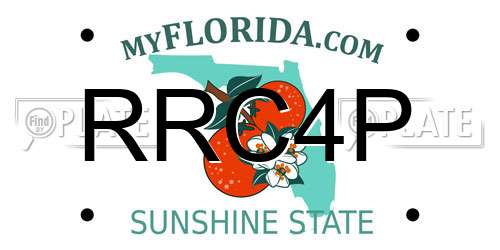 RRC4P Florida License Plate
