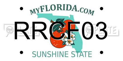RRCF03 Florida License Plate