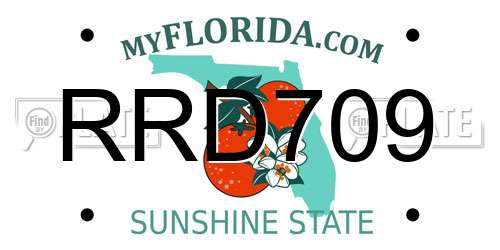 RRD709 Florida License Plate