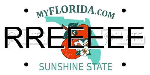 RREEEEE Florida License Plate