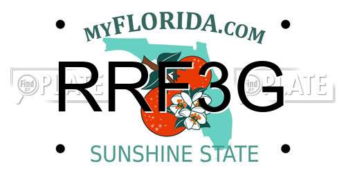 RRF3G Florida License Plate