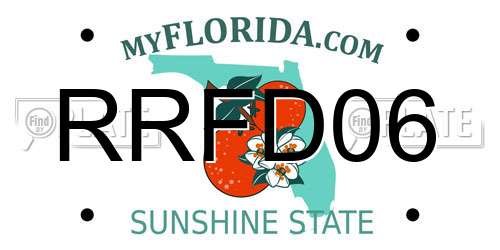 RRFD06 Florida License Plate