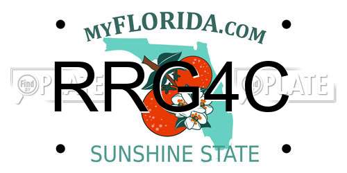 RRG4C Florida License Plate