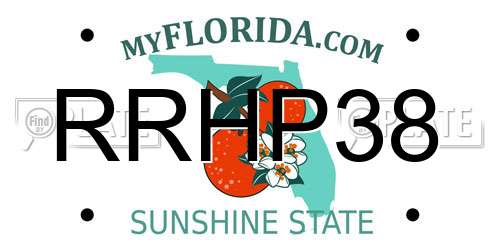 RRHP38 Florida License Plate