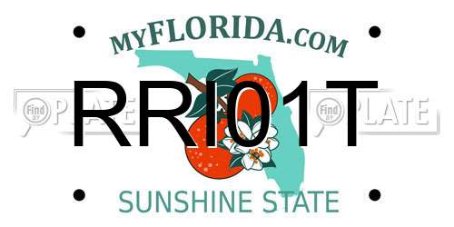 RRI01T Florida License Plate