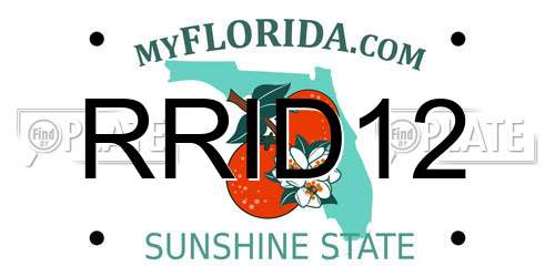 RRID12 Florida License Plate