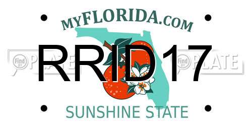 RRID17 Florida License Plate