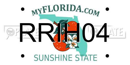 RRIH04 Florida License Plate