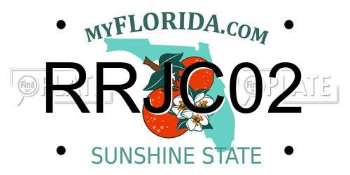 RRJC02 Florida License Plate