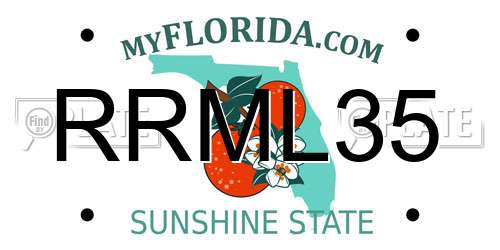 RRML35 Florida License Plate