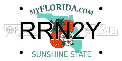 RRN2Y Florida License Plate