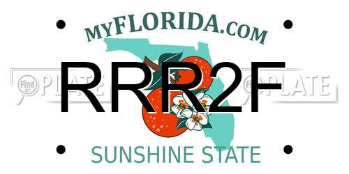 RRR2F Florida License Plate