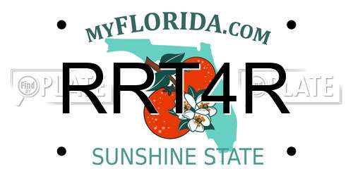 RRT4R Florida License Plate