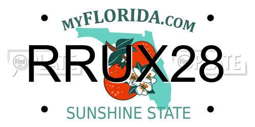 RRUX28 Florida License Plate